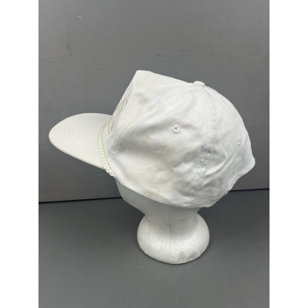 Vintage Macy's Top Gun Hat Cosmetics Fragrances White Rope Employee Performance - Picture 7 of 14